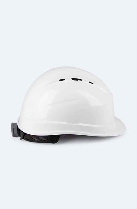 картинка Каска DeltaPlus™ Quartz UP IV (с храповиком, с вентиляцией, полипропилен, белая) от магазина Хоккерс