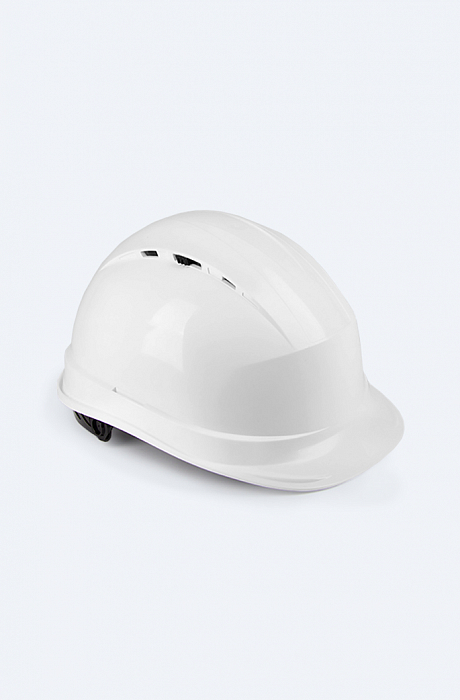 картинка Каска DeltaPlus™ Quartz UP IV (с храповиком, с вентиляцией, полипропилен, белая) от магазина Хоккерс