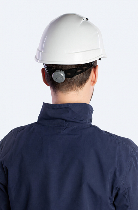 картинка Каска DeltaPlus™ Quartz UP IV (с храповиком, с вентиляцией, полипропилен, белая) от магазина Хоккерс