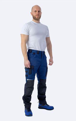 картинка Брюки летние Brodeks KS 302,синий,(смесовая,245) Св кант от магазина Хоккерс