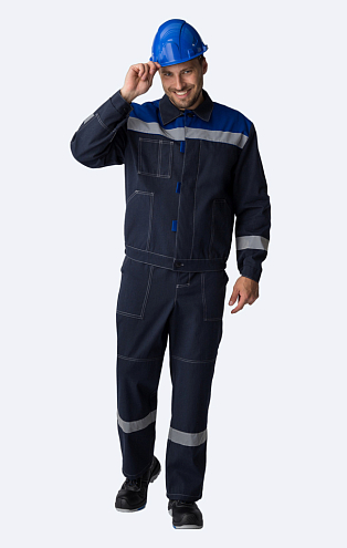 картинка Костюм Липецк-2,т.син/вас,кур+ПК (смесовая,260) СОП от магазина Хоккерс